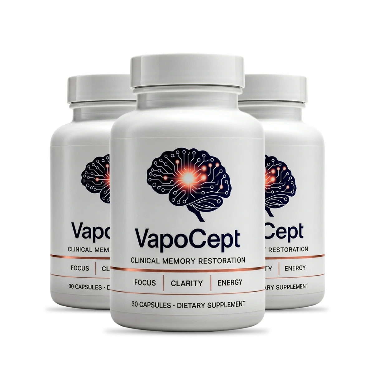 Three bottles of VapoCept