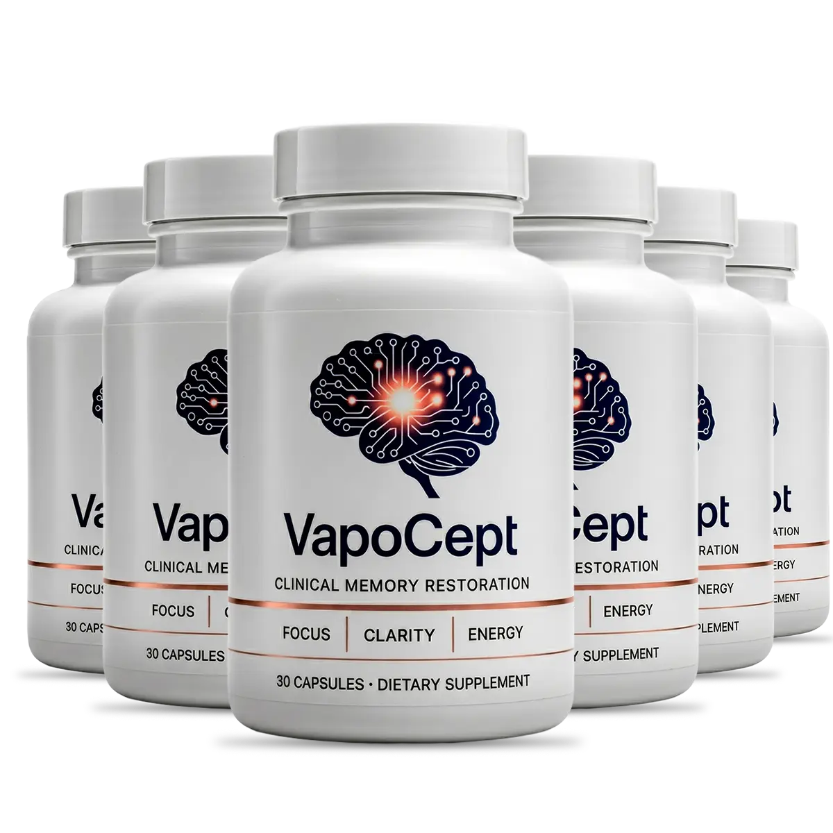 Six bottles of VapoCept